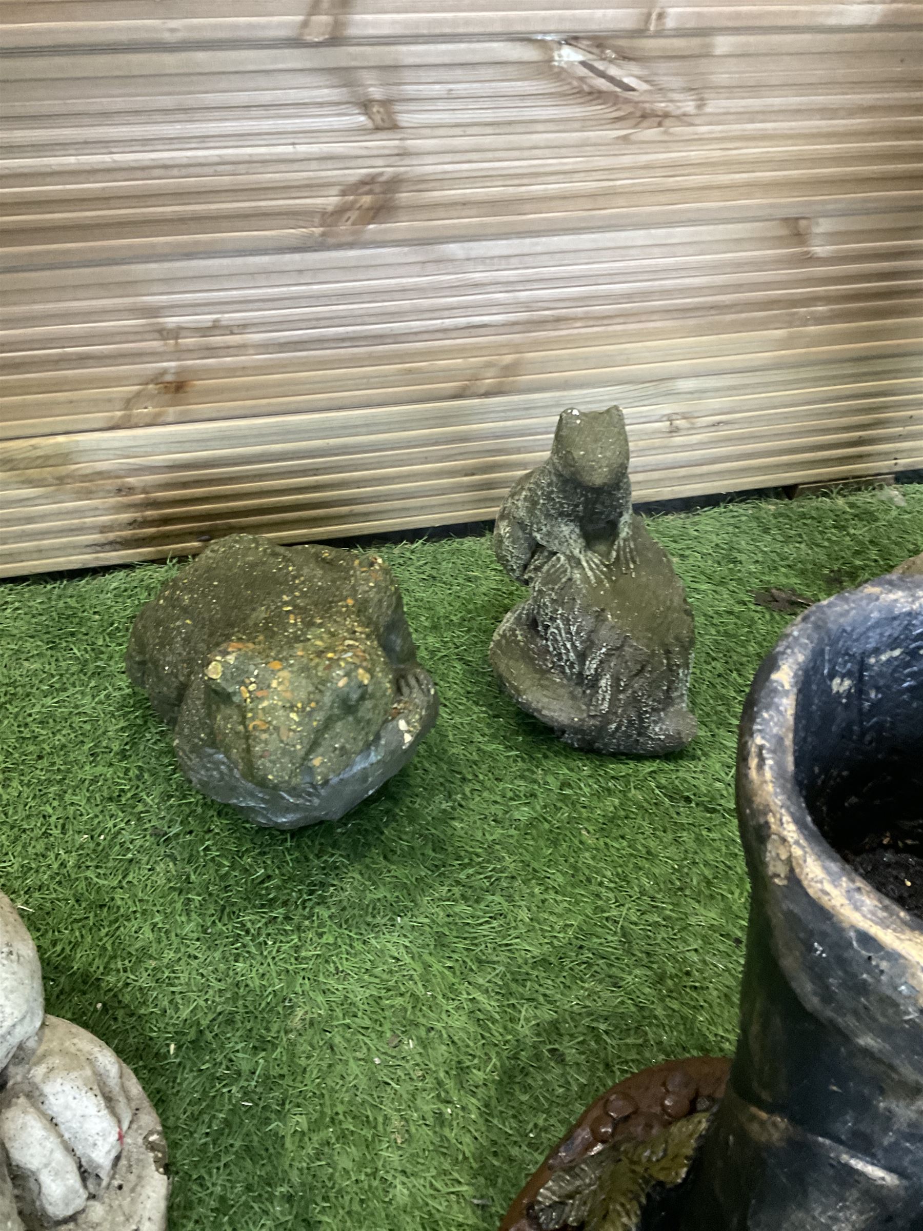 Large quantity of cast stone garden ornaments  - THIS LOT IS TO BE COLLECTED BY APPOINTMENT FROM DUGGLEBY STORAGE, GREAT HILL, EASTFIELD, SCARBOROUGH, YO11 3TX