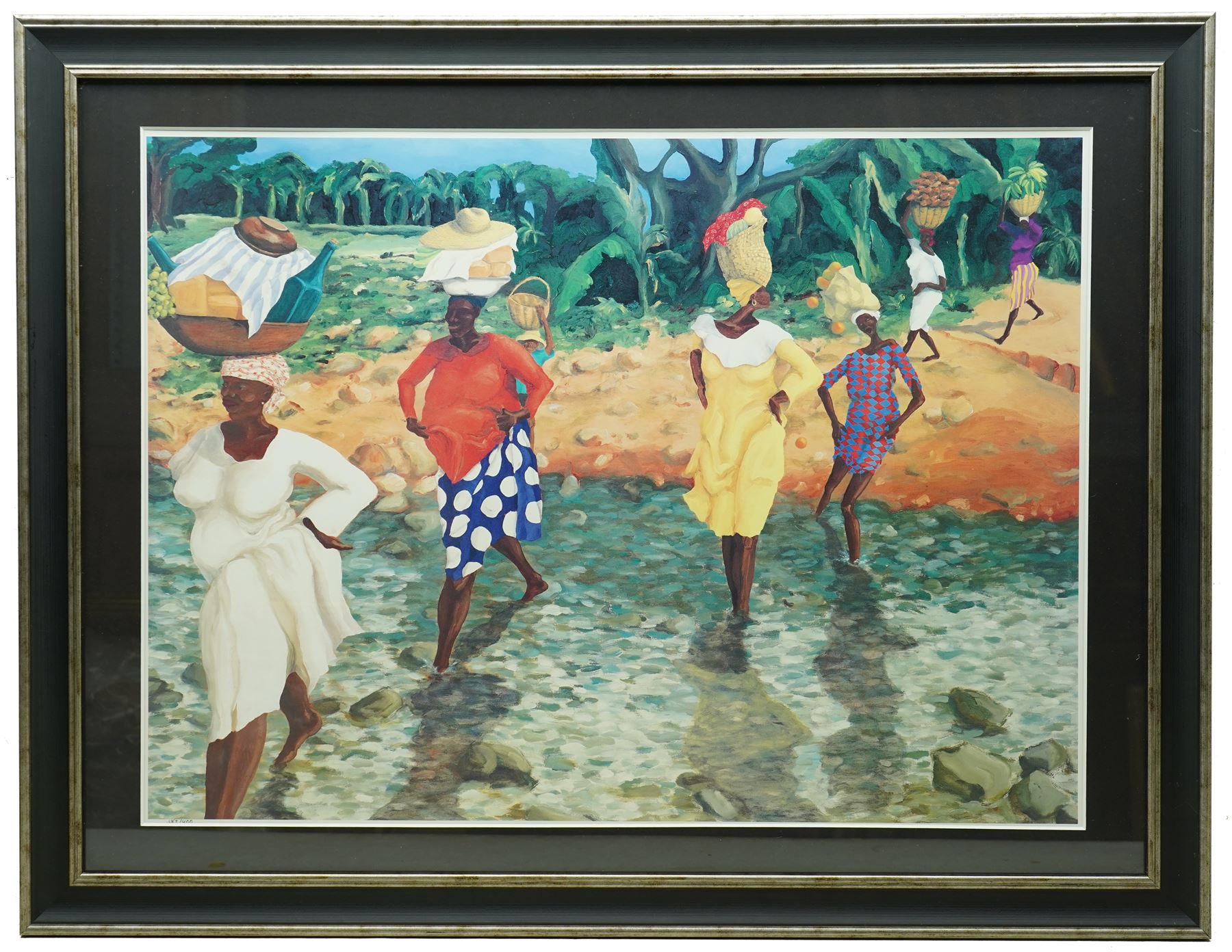 Tiffany Erwin Cant (American 1954-): '12:15' and 'Falling Fruit', pair of limited edition lithographs numbered 240/400 and 383/400, 51cm x 68cm (2)