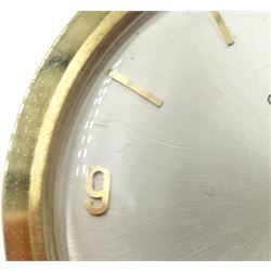 Omega gentleman's 9ct gold manual wind wristwatch, Cal. 620, London 1963, on brown leather strap