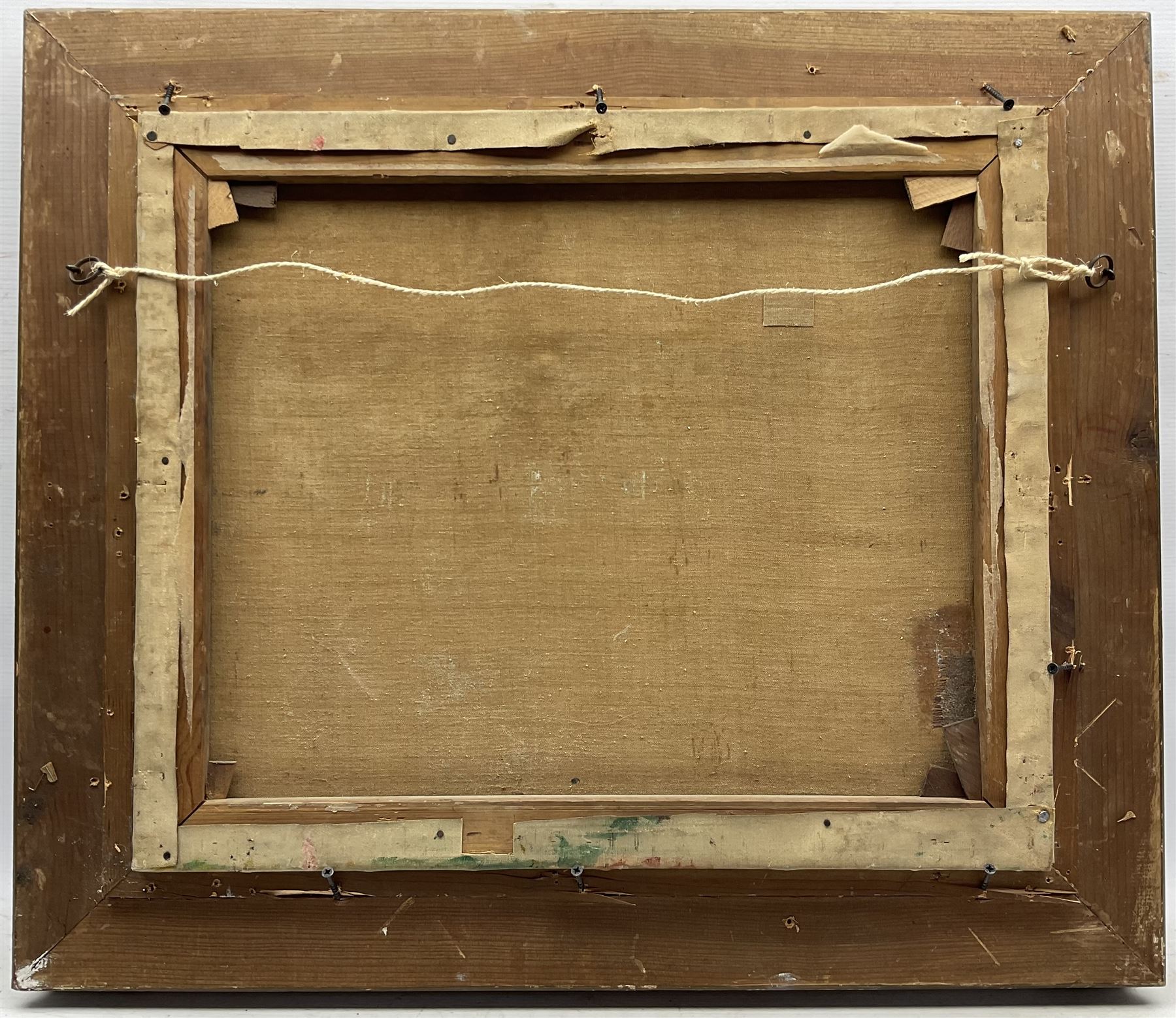 Enslin Hercules Du Plessis (South African 1894-1978): 'Fir Trees from Lynch Hill Lane', oil on canvas signed, titled on the frame 48cm x 59cm