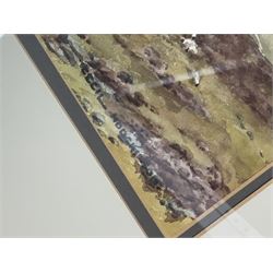 Cecil Thomas Hodgkinson (British 1895-1979): Serene Loch Landscapes, pair watercolours signed 33cm x 48cm