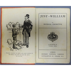  'Just-William' by Richmal Crompton, illust by Thomas Henry, pub. George Newnes, ND, 1st. ed. small, cloth, 1vol  