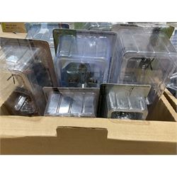 Thirty-six Amer Czechoslovakia periodical issued metal models of helicopters in original packaging; with thirty-nine issues of 'Helicopter Magazine' in two original binders; together with eight Corgi Collection die-cast military models; all boxed; and two others with small display rack; in three boxes