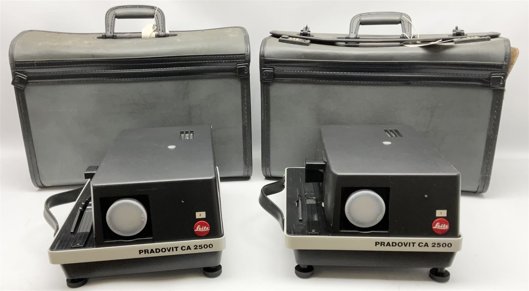 Two cased Leitz Pradovit CA 2500 Slide Projectors 