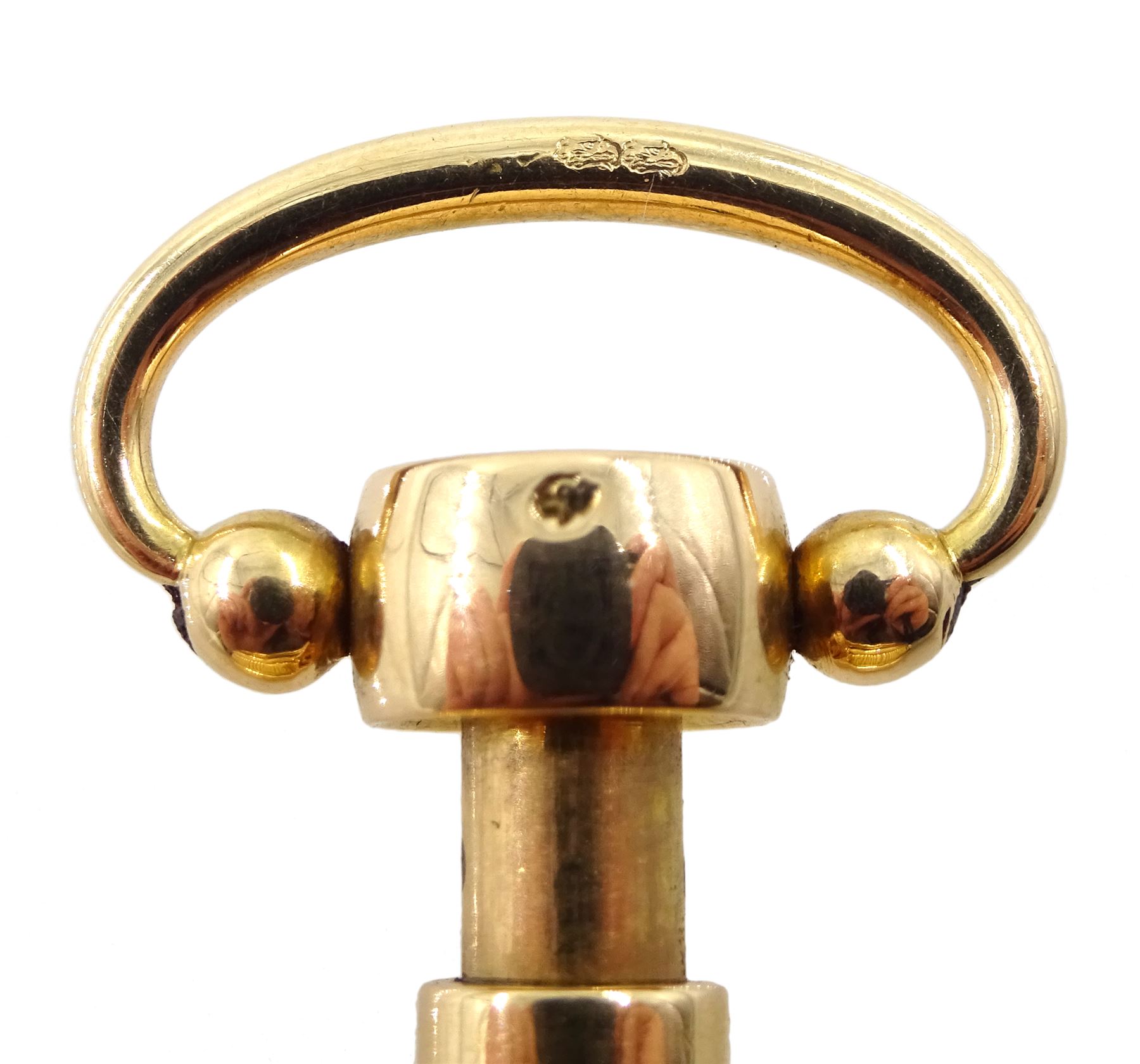 19th century French 18ct gold open face key wound musical repeating cylinder pocket watch, circa 1820, movement not signed, the gilt metal dust cover spuriously signed 'Musique Breguet A Paris No.3205', gilt dial with Roman numerals, plunge repeat in the pendant, engine turned back case 