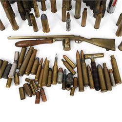 Collection of inert shells and cases, including 20mm BBC 1941,  27-145-DM1001 etc