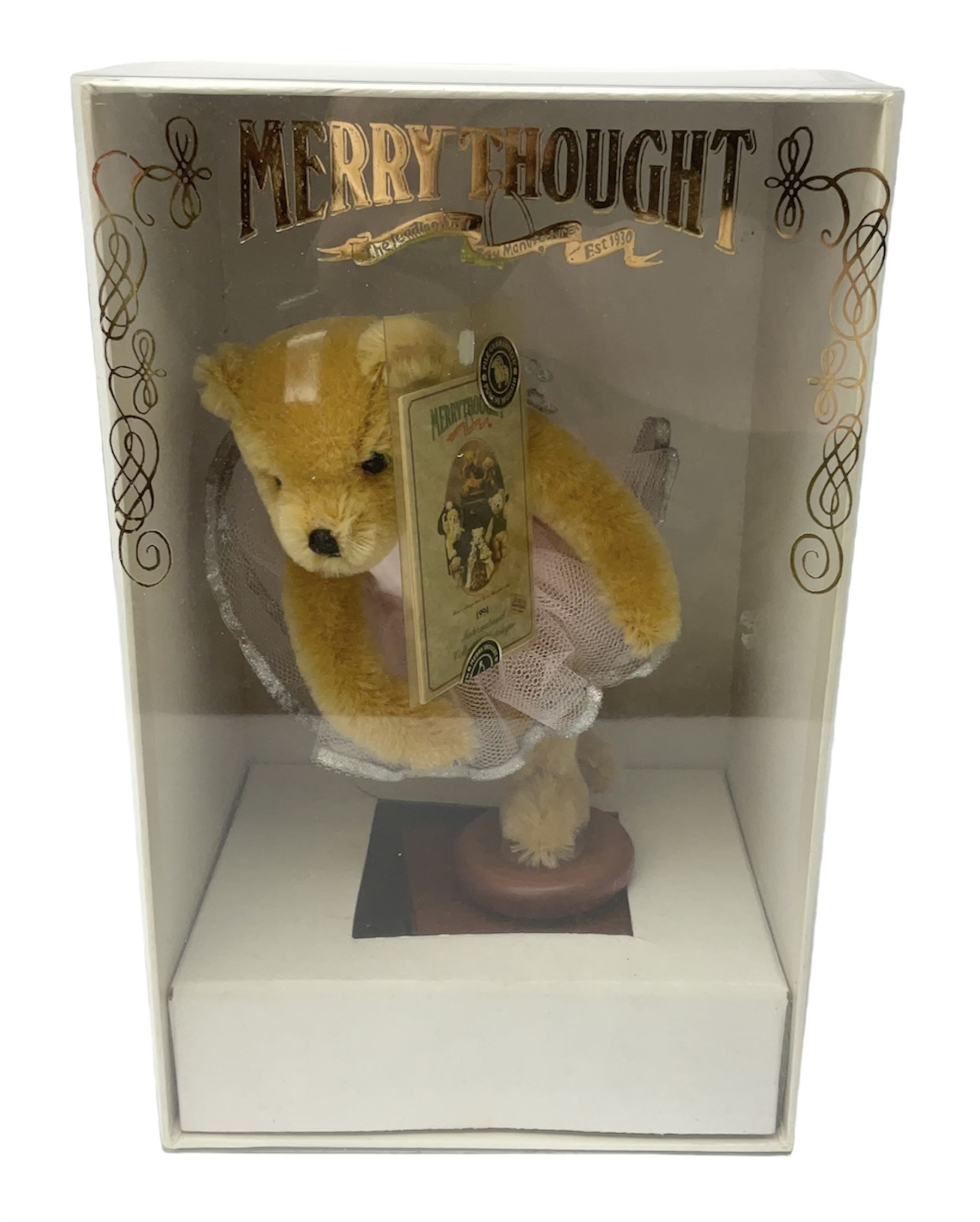 Limited edition Merrythought musical bear, Sugar Plum Fairy, no 228/1000, with tag and box 