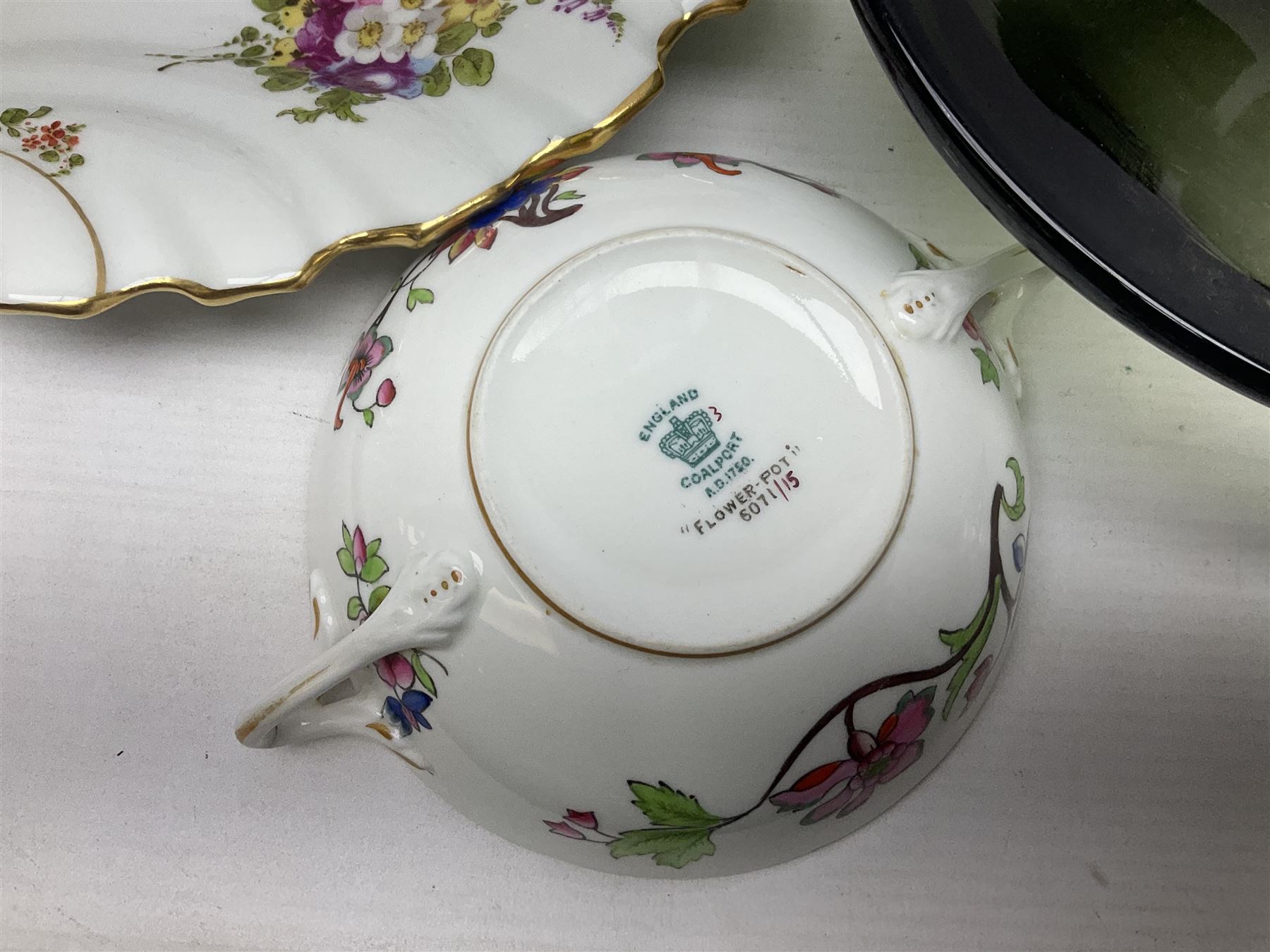 Denby coffee pot, together with Hornsea sugar shaker, glassware and other collectables 