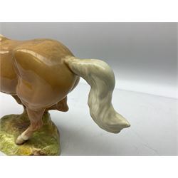 Beswick figure of cantering Palomino horse on base model no 1374, with impressed and printed mark beneath, H18cm