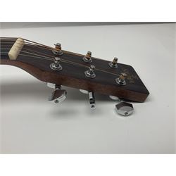 Sigma GMC-1E semi-acoustic guitar with cut-away body, sapele mahogany back and ribs and solid spruce top; bears label Model GMC-1E serial no.210522747; L103cm