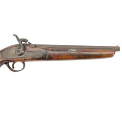 18th century flint lock pistol, with 12