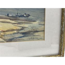 Owen Bowen (Staithes Group 1873-1967): Beacholme - Robin Hood's Bay, watercolour signed and dated 1930, 26cm x 36cm