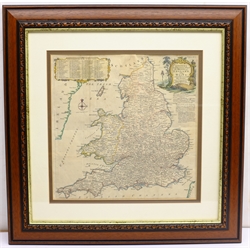 Thomas Kitchin (British 1719-1784): 'Most Accurate Map of the Roads of England and Wales with the Distances by the Mile Stones and other most exact admensurations between Town and Town', printed for R & I Dodsley, Pall Mall circa 1770, hand coloured 35cm x 35cm
