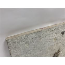 Fossilised fish group in a single matrix; freshwater fish presentation from the prehistoric system of three lakes known as the Green River Formation, featuring Priscacara, Phareodus testis, Diplomystus dentatus
 H59cm, L97cm