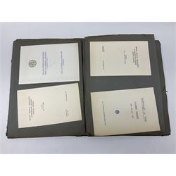 Local history - menus from the Pavilion Hotel, Scarborough, housed in two albums, 1930s and later 