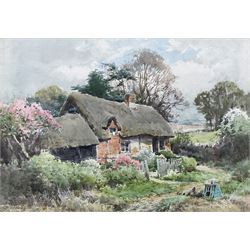 Henry John Sylvester Stannard (British 1870-1951): Country Cottage, watercolour signed 26cm x 38cm