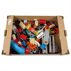 Collection of loose and playworn diecast vehicles including Corgi Toys and Lesney etc