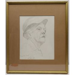 Neil Tyler (British 1945-): 'Quentin Crisp - The Naked Civil Servant', pencil signed titled and dated 1976, titled verso 32cm x 25cm