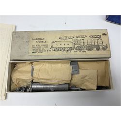 '00' gauge - two McGowan Models metal construction kits - D49 Hunt or Shire Class 4-4-0 locomotive and B17/1 Sandringham Class 2-6-0 locomotive; both boxed with instructions
