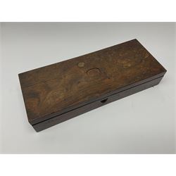 Victorian rosewood and nickel three-section flute by A. Buffet Paris, impressed 'S.R. Chappell 52 New Bond Street London 1851' L62cm; in fitted rosewood box