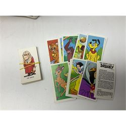 Complete set of Captain Scarlet 1967 Bubblegum cards, with incomplete set missing nos 1-3, with a small amount of books etc
