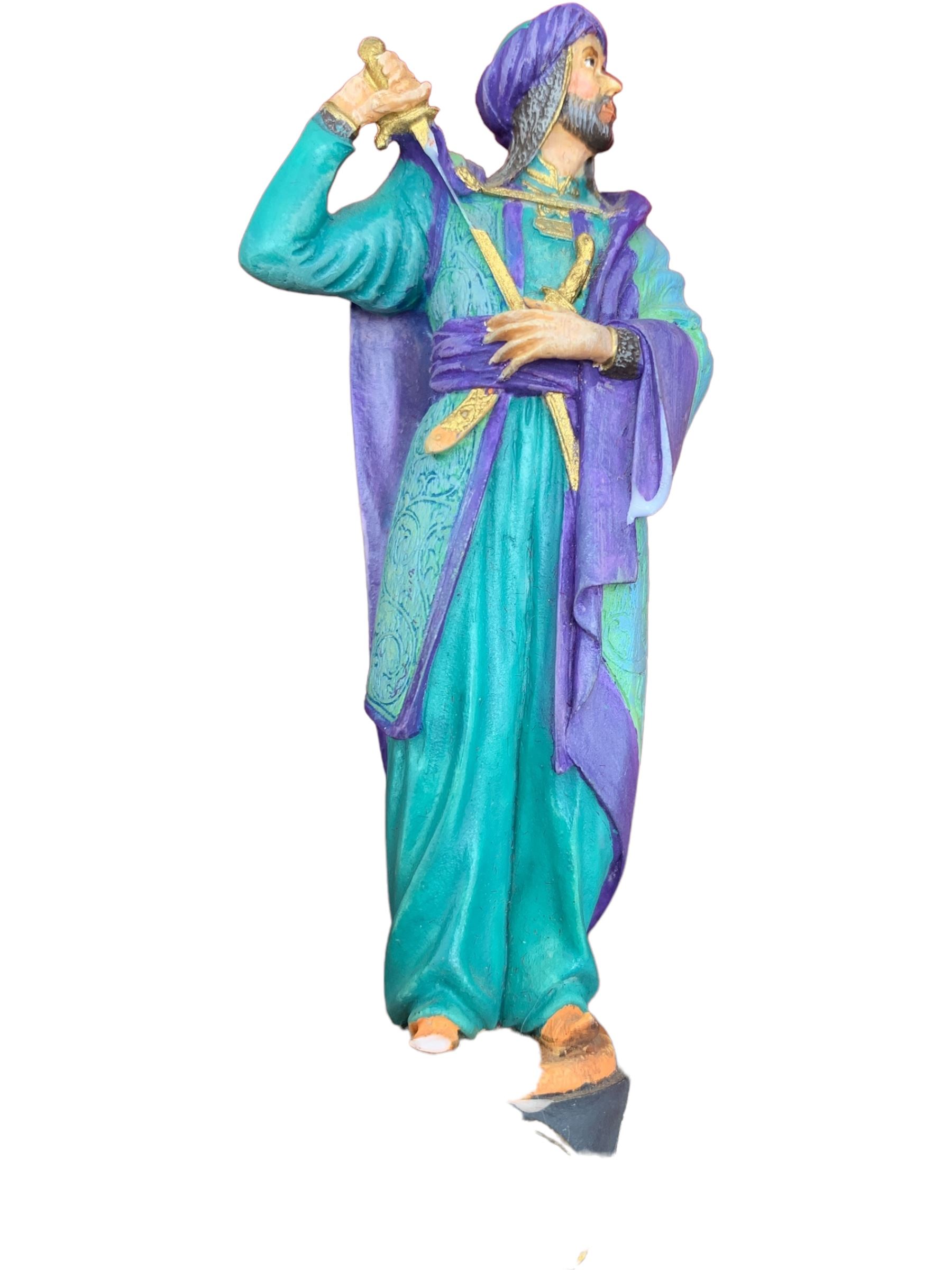 Franklin Mint 'The Great Crusaders' 1989 chess set, with cabinet and ivory resin chess board, 56cm x 56cm, incomplete 