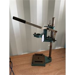 Vertical drill stand and vintage hand cranked pillar drill - THIS LOT IS TO BE COLLECTED BY APPOINTMENT FROM DUGGLEBY STORAGE, GREAT HILL, EASTFIELD, SCARBOROUGH, YO11 3TX
