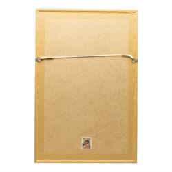 Terence Cuneo (British 1907-1996): Mouse, ink and wash on paper inscribed and signed, on backing 48cm x 30cm; together with a framed collection of associated ephemera, including photographs, press cuttings, competition flyer, Pullman luncheon tickets and menu, documenting the event and prizewinner’s excursion
Notes: the mouse is the original artwork affixed to the locomotive for the 1985 British Rail Marylebone Mouse Hunt, as pictured in the photograph