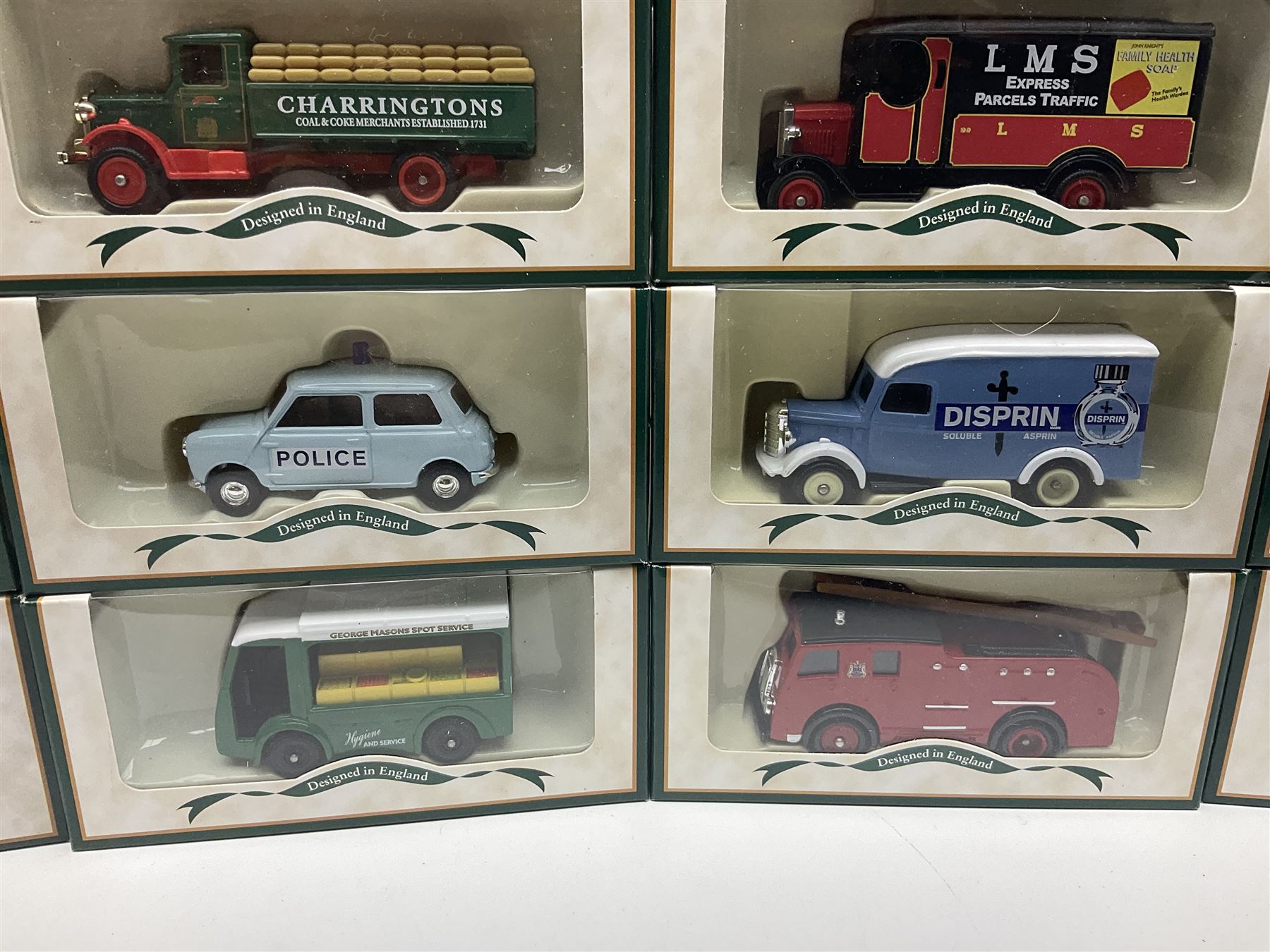 Fifty-nine Lledo Days Gone die-cast models, predominantly advertising/promotional vehicles; all boxed (59)