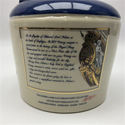 Lamb's 100 navy rum, 750ml, 57% vol, in a 'HMS Victory ceramic flagon and original box 