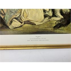 Italian school (20th century); Venetian Gondolier Scene, watercolor unsigned, together with colour print after Josepha Reynolds and black and white print of St.Hilda's Hartlepool (3)