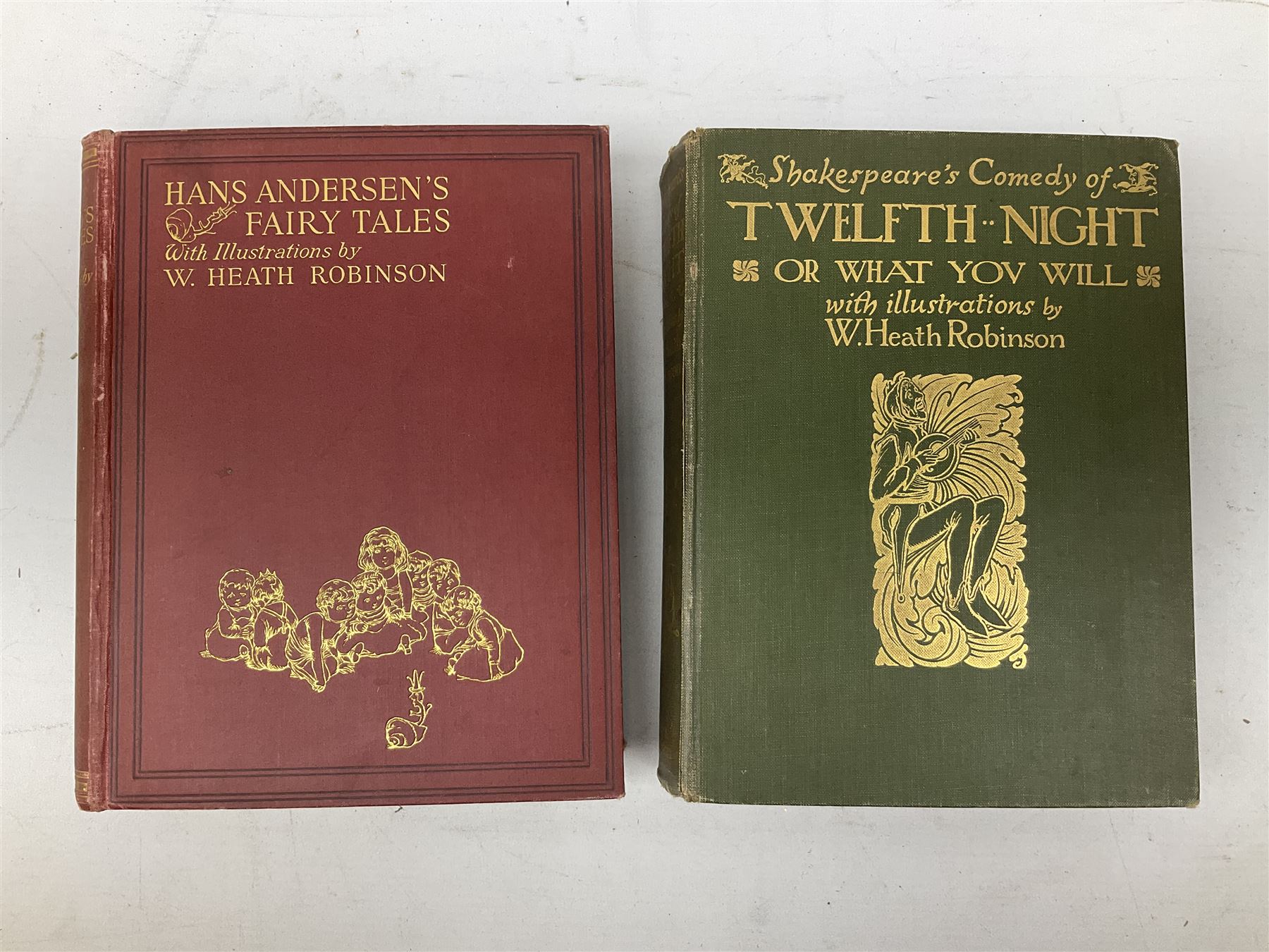 Shakespeare, William: Shakespeare's Comedy of Twelfth Night, or What You Will, illustrated by William Heath Robinson, Andersen, Hans Christian: Hans Andersen's Fairy Tales, illustrated by William Heath Robinson, Barrie, J.M: Peter Pan in Kensington Gardens, illustrated by Arthur Rackham, Sitwell, Sacherverell: Dance of The Quick and the Dead' and Johann Wolfgang von Goethe. Iphigenie auf Tauris