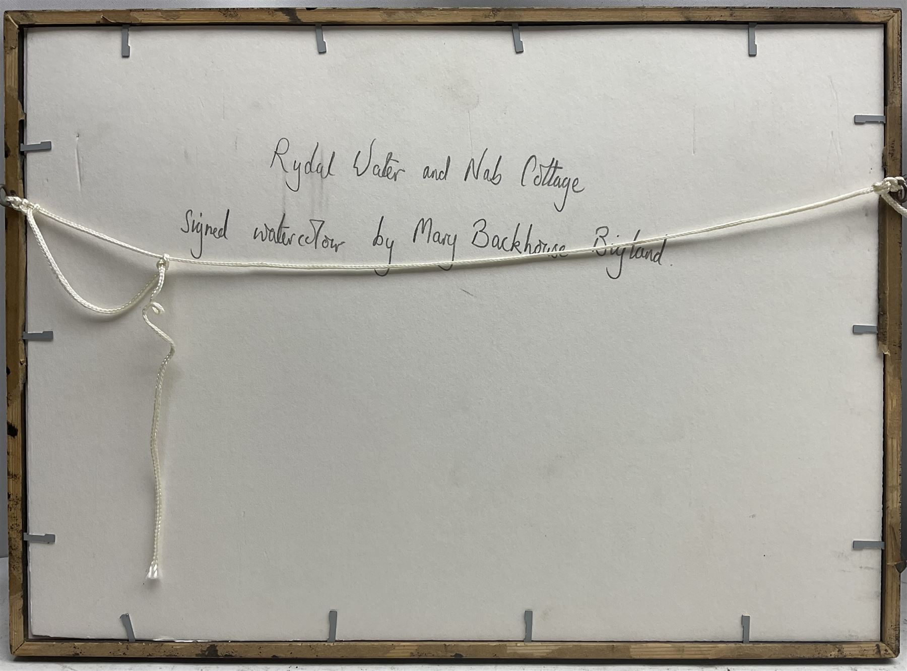 Mary Backhouse Bigland (British 1844-1908): 'Grasmere' and 'Rydale Water and Nab Cottage', pair watercolours signed, titled verso 16cm x 27cm (2)