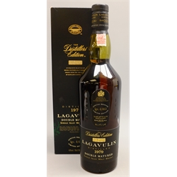  Lagavulin Distillers Edition Double Matured Single Islay Malt Whisky, distilled 1979, Special Release, ltd.ed. lgv. 4/463, 70cl, 43%vol, in carton, 1 bottle.  Provenance: Yorkshire Private Collector   