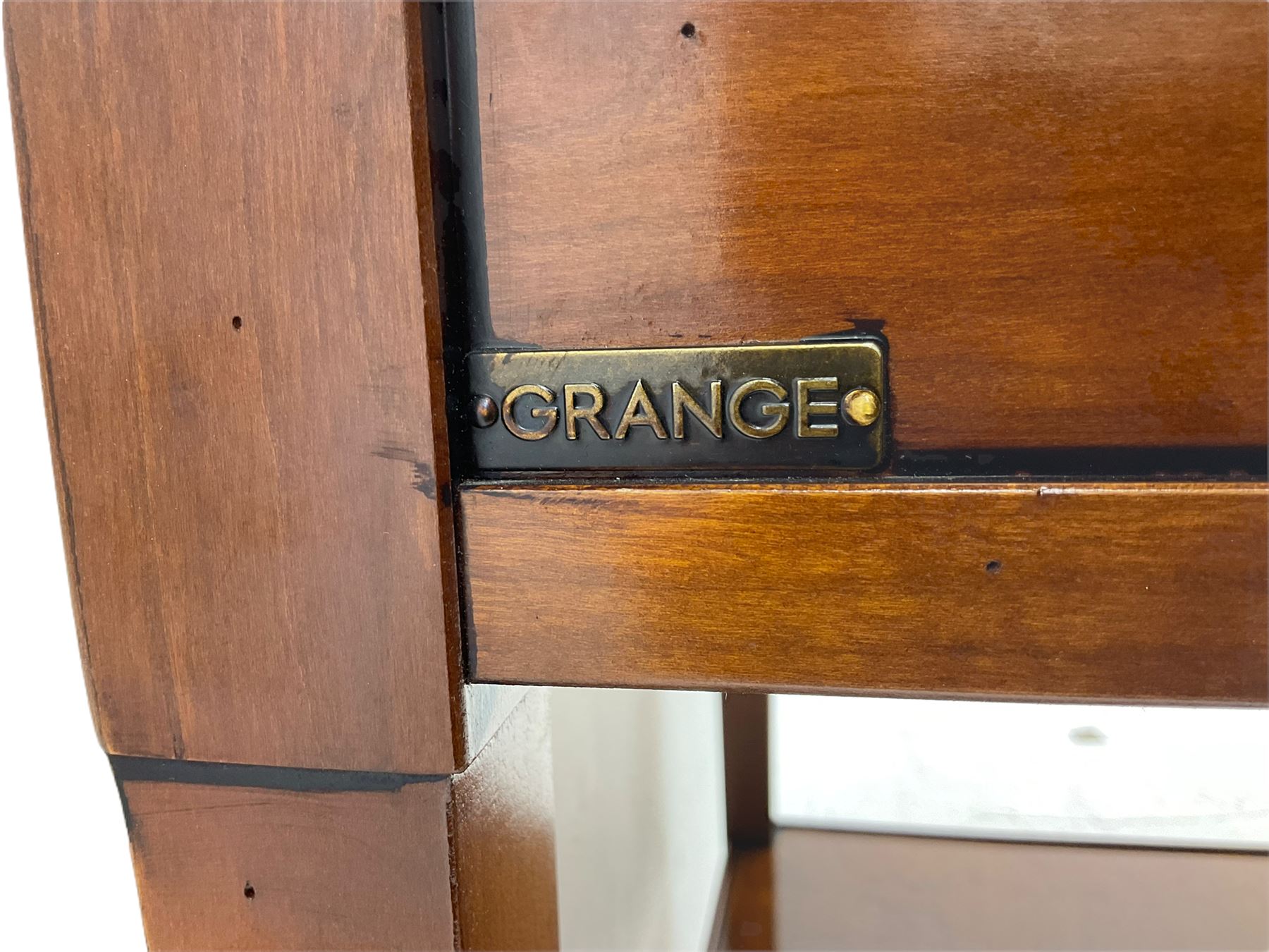 Grange Furniture cherry wood square lamp table