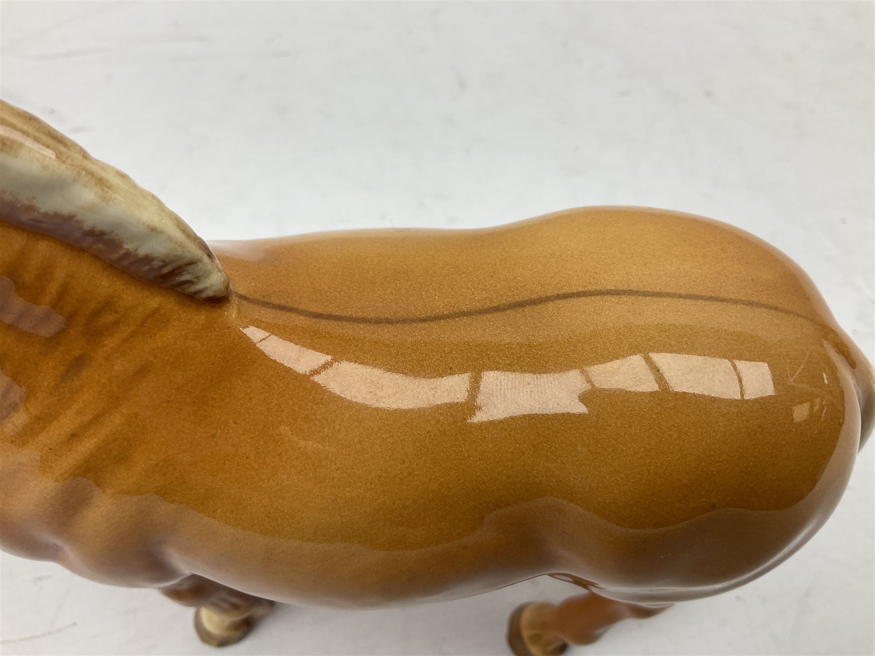 Beswick Norwegian Fjord Horse in Dun gloss, no. 2282, printed mark beneath, H16cm
