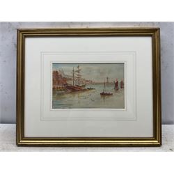John Wynne Williams (British fl.1900-1920): Whitby, watercolour signed 15cm x 24cm