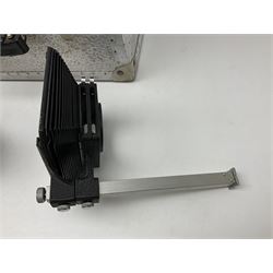 Arriflex 16SB camera body, serial no. 1784, with ' Carl Zeiss Distagon 1:2 f=8mm' lens, serial number 3860224, 'Carl Zeiss Jean Tessar 2/16' lens, serial no 3624355, camera pistol grip and other accessories, in fitted hard case