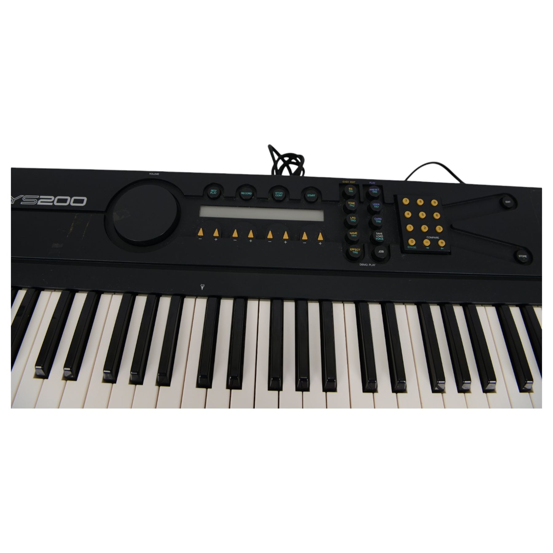 Yamaha YS200 digital synthesizer, cased with instructions, W100cm