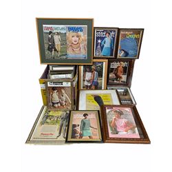 Various framed fashion advertising prints and magazine covers including Wolsey Grip-Tops, Stitchcraft etc (quantity)