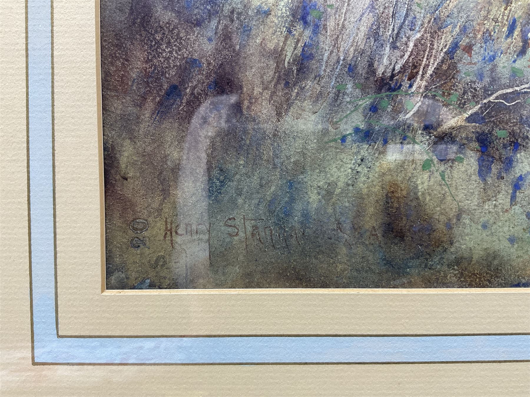 Henry John Sylvester Stannard RBA (British 1870-1951): Flushing Pheasants, watercolour signed 31cm x 52cm 