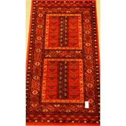  'Royal Keshan' red ground Persian design rug, 160cm x 83cm  