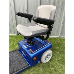 Eden Pathmaster mobility scooter in blue, adjustable swivel seat, front storage basket, pneumatic tyres, adjustable tiller - THIS LOT IS TO BE COLLECTED BY APPOINTMENT FROM DUGGLEBY STORAGE, GREAT HILL, EASTFIELD, SCARBOROUGH, YO11 3TX