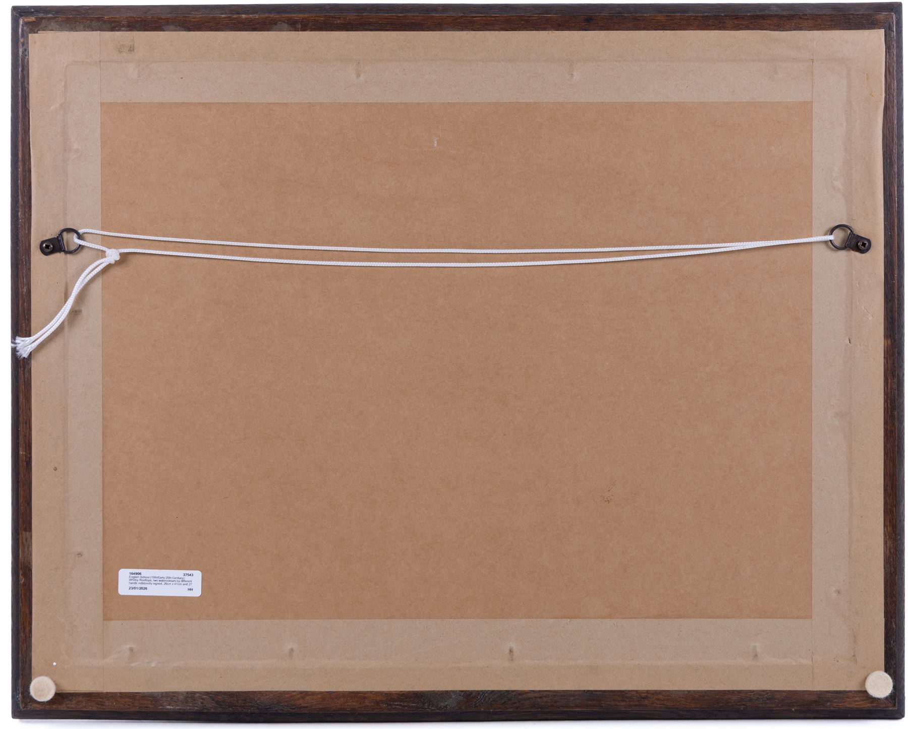 English School (19th/Early 20th Century): Whitby Rooftops, two watercolours by different hands indistinctly signed, 26cm x 41cm and 27cm x 36cm (2)