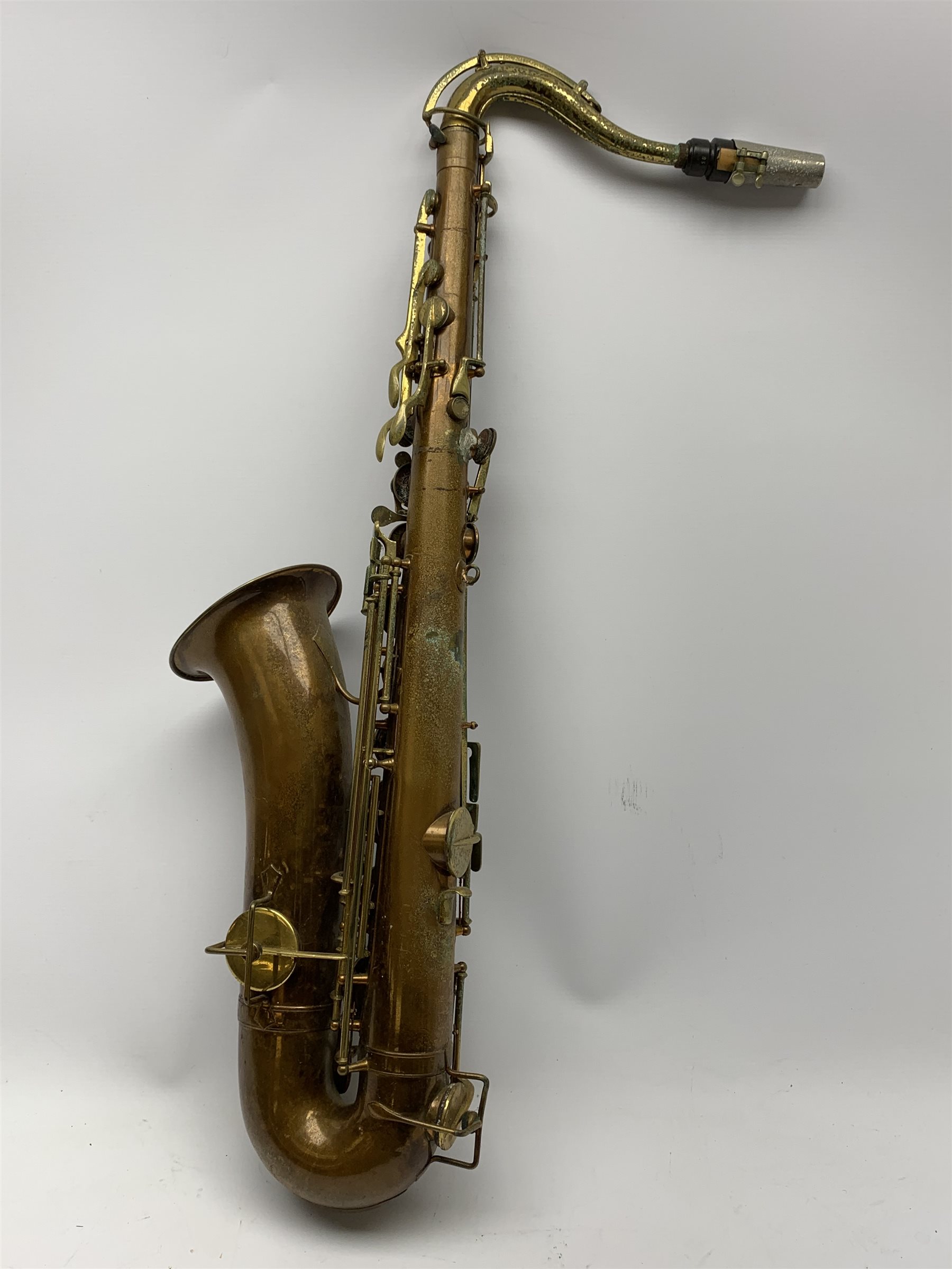 Sioma Paris brass tenor saxophone for restoration or wall display L82cm