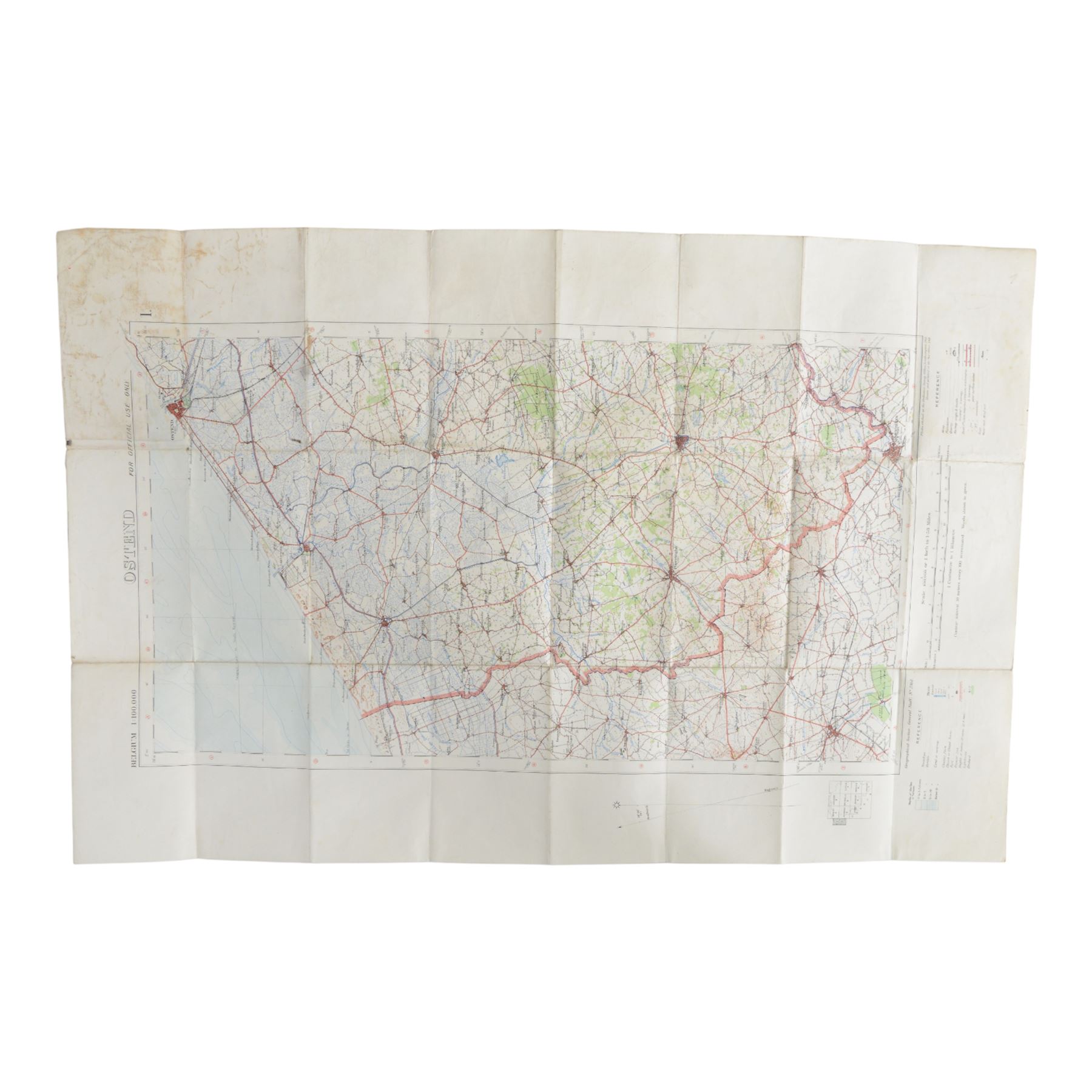 Collection WWI maps, including Trench maps for Villers-Guislain, France and Belgium
