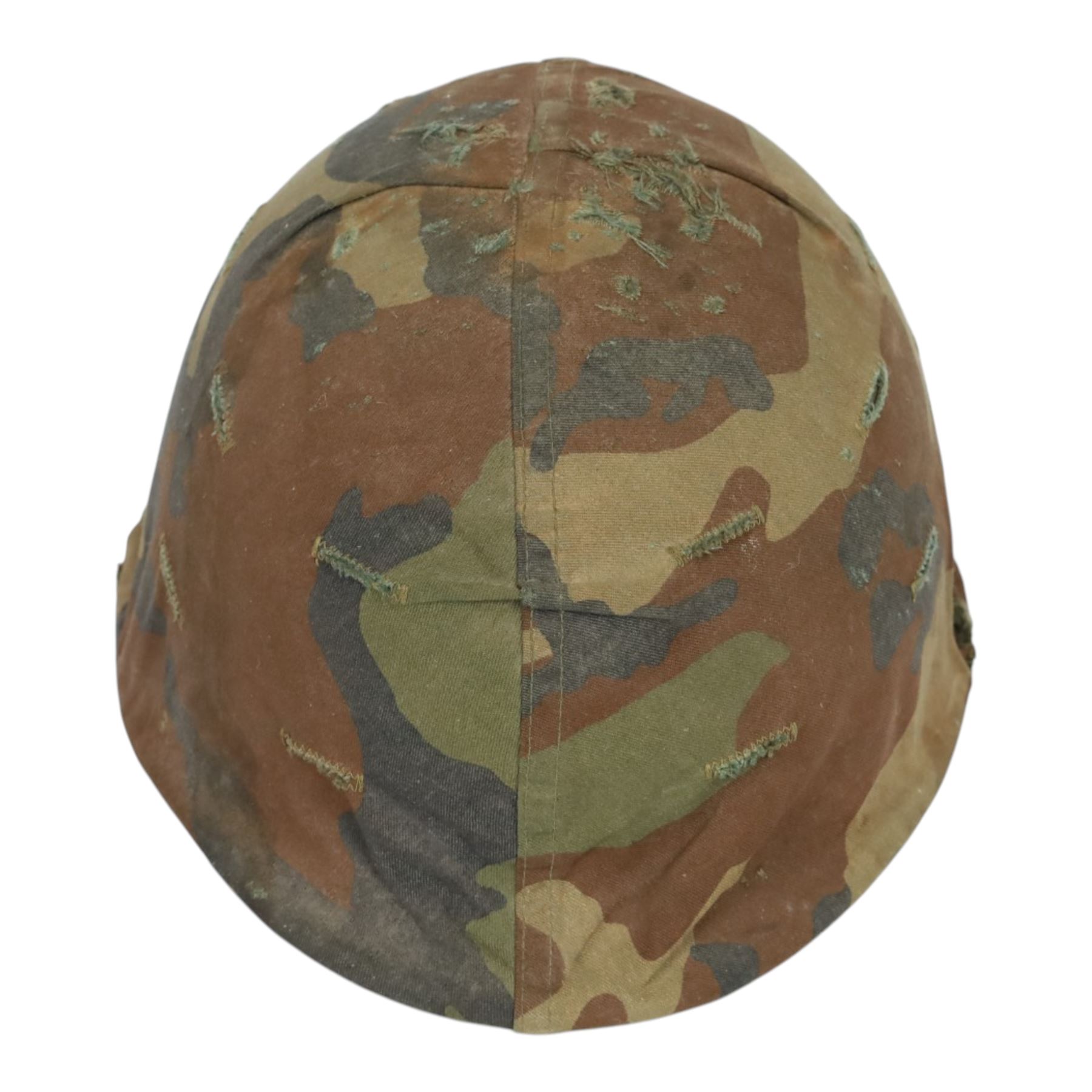 Vietnam war, US Army M1 Combat Helmet, with web chin strap and camo cover