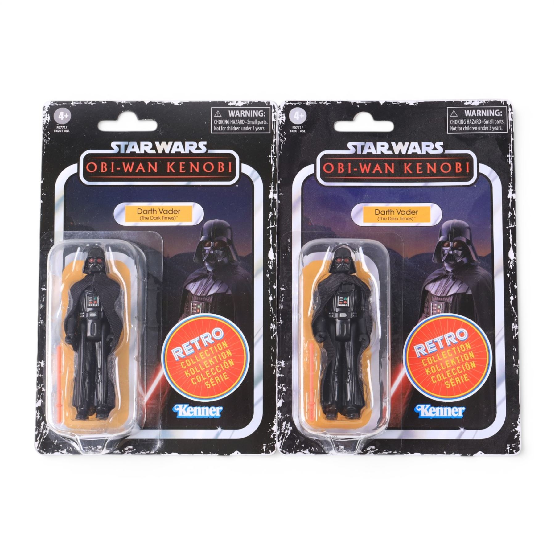 Twelve Hasbro Kenner Star Wars Obi-Wan Kenobi TV series figures, including Retro Collection examples, comprising NED-B, Reva, Grand Inquisitor x4, Fifth Brother x2, Obi-Wan Kenobi (Wandering Jedi) x2 and Darth Vader (The Dark Times) x2, all carded
