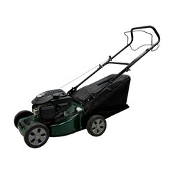 Atco Quattro 16s petrol lawn mower, powered by stigma ST140 petrol engine lawn mower