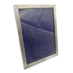 Italian silver photograph frame import marks London 1978, 27cm x 21cm  